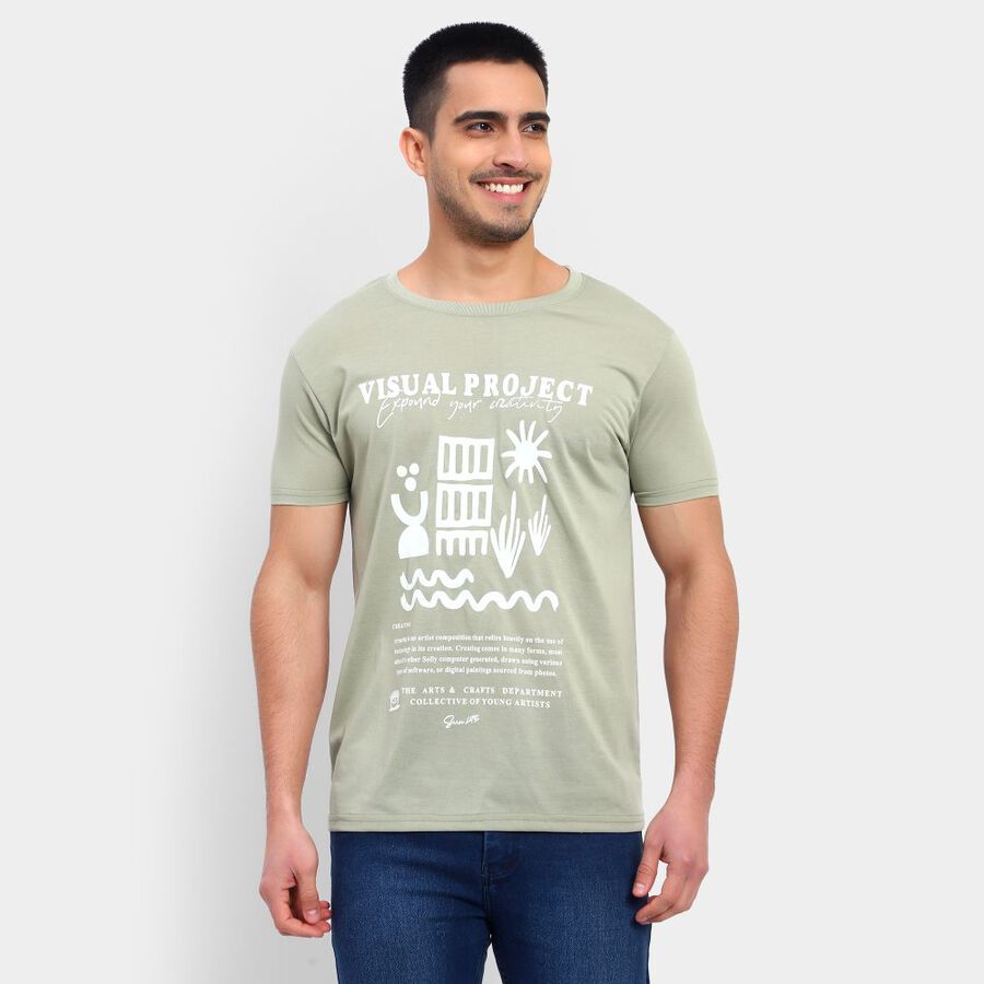 Men's T-Shirt, हल्का हरा, large image number null